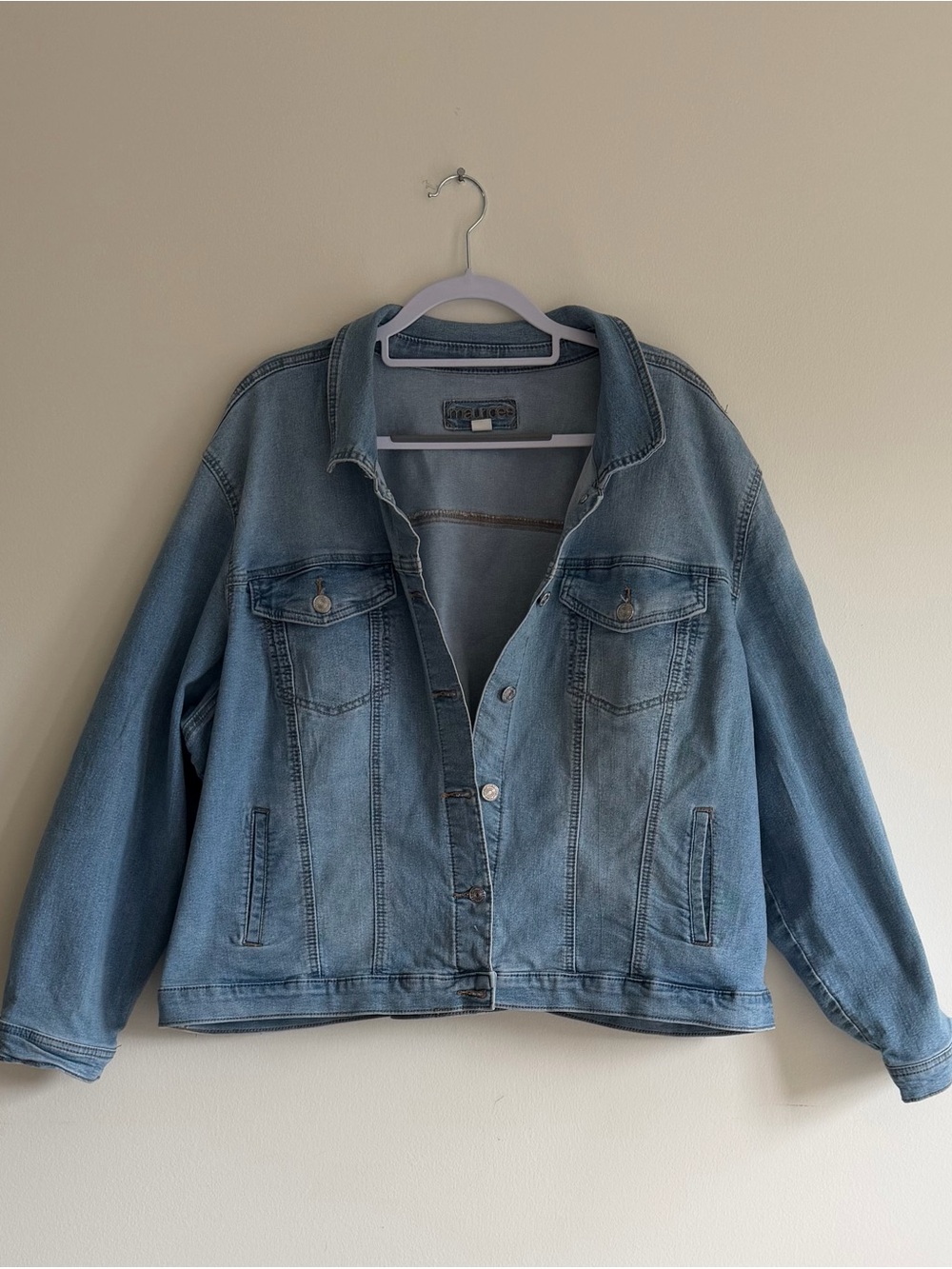 Maurices Light Blue Denim Jean Jacket - Women's Button-Up